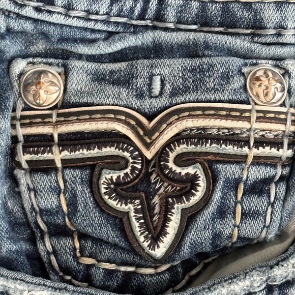 Rock Revival Men's Prewitt Straight Distressed Jeans 34 - Picture 5 of 15